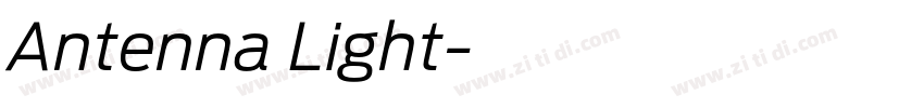 Antenna Light字体转换